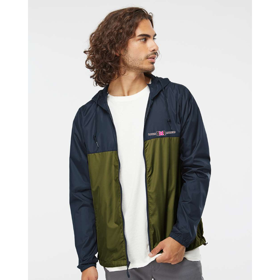 Men's Baskin Rоbbins  Independent Trading Co Lightweight Windbreaker Full-Zip Jacket