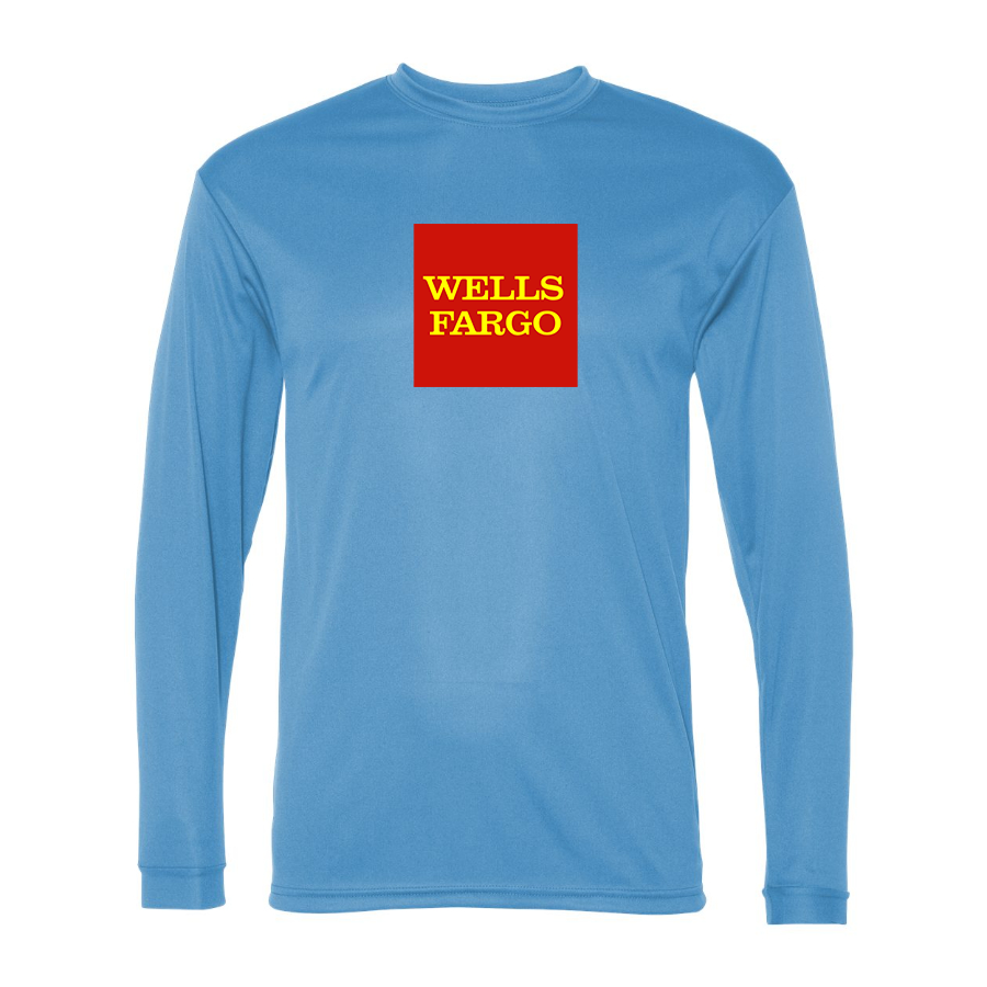 Men's Wells Fargo Polyester Long Sleeve T-Shirt