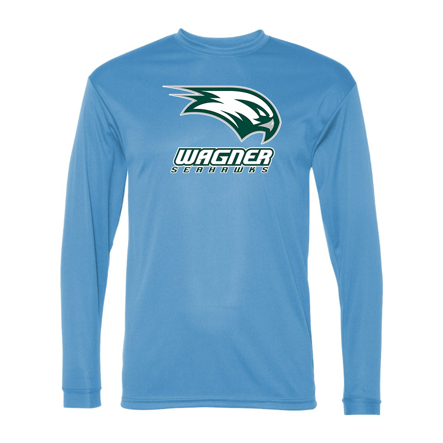 Men's Wagner Seahawks Polyester Long Sleeve T-Shirt