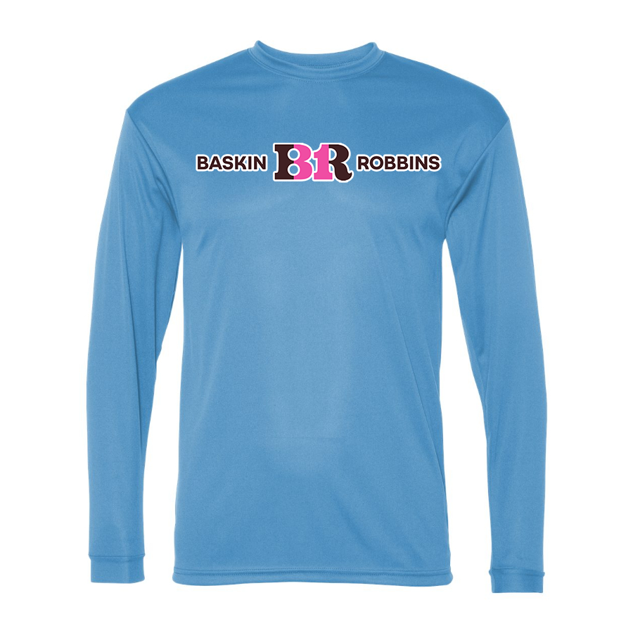 Men's Baskin Rоbbins  Polyester Long Sleeve T-Shirt