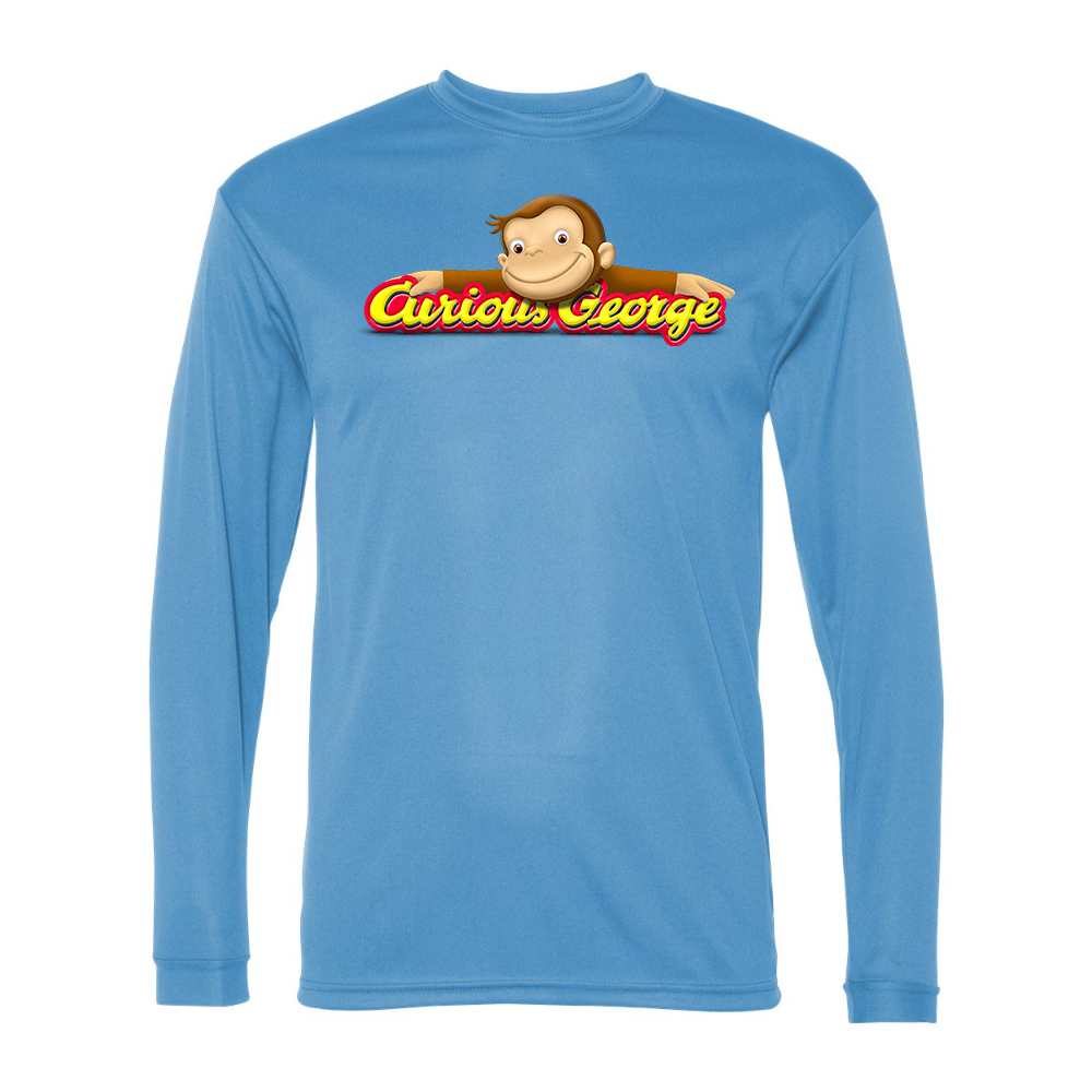 Men's Curious George Performance Long Sleeve T-Shirt