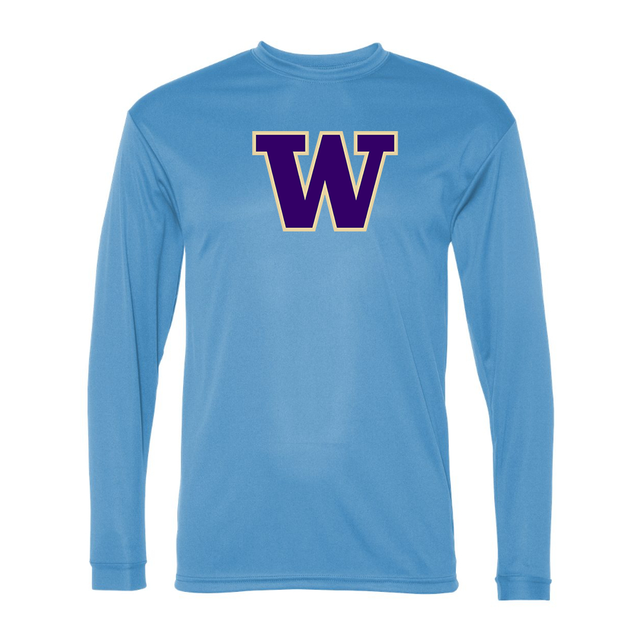 Men's Washington Huskies  Performance Long Sleeve T-Shirt