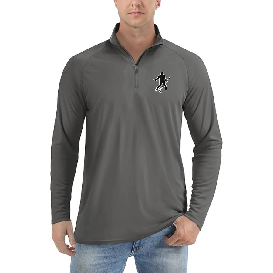 Men's Elvis Presley Lightweight Quarter-Zip Athletic Shirt Long Sleeve Performance Wear