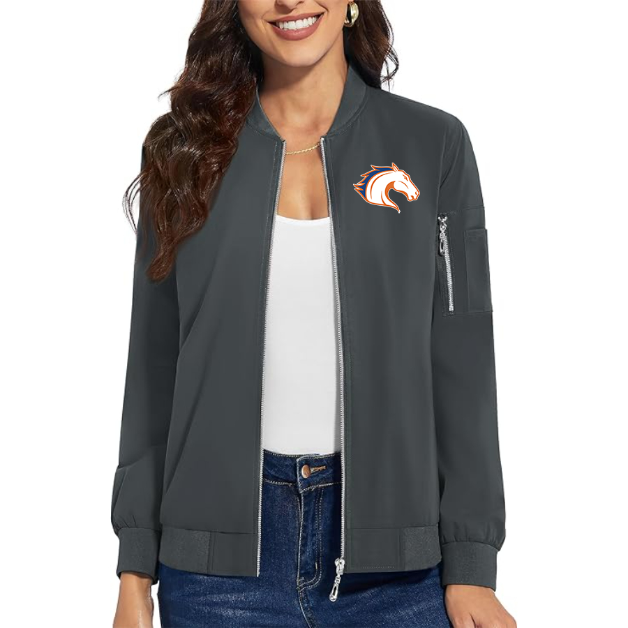 Women's Texas Arlington Mavericks  Premium Bomber Jacket with Polished Detailing and Functional Sleeve Pocket Modern Luxury Outerwear