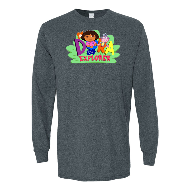 Men's Dora the Explorer Gildan Heavy Cotton Long Sleeve T-Shirt