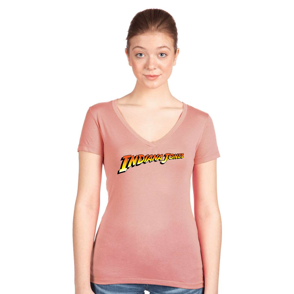 Women's Indiana Jones   Next Level Ideal V-Neck T-Shirt