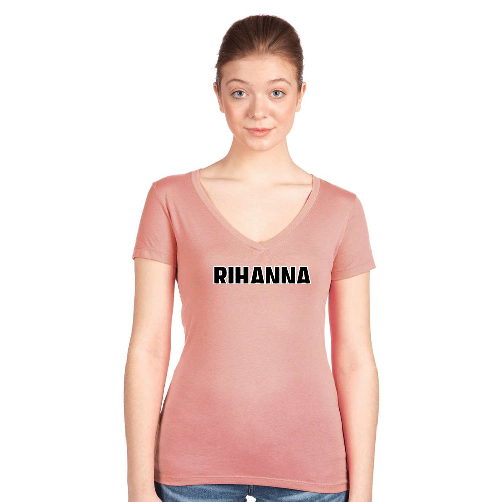 Women's  Rihanna Next Level Ideal V-Neck T-Shirt