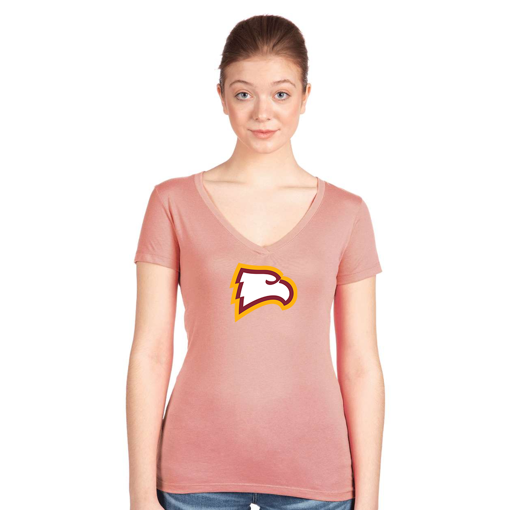 Women's Winthrop Eagles  Next Level Ideal V-Neck T-Shirt