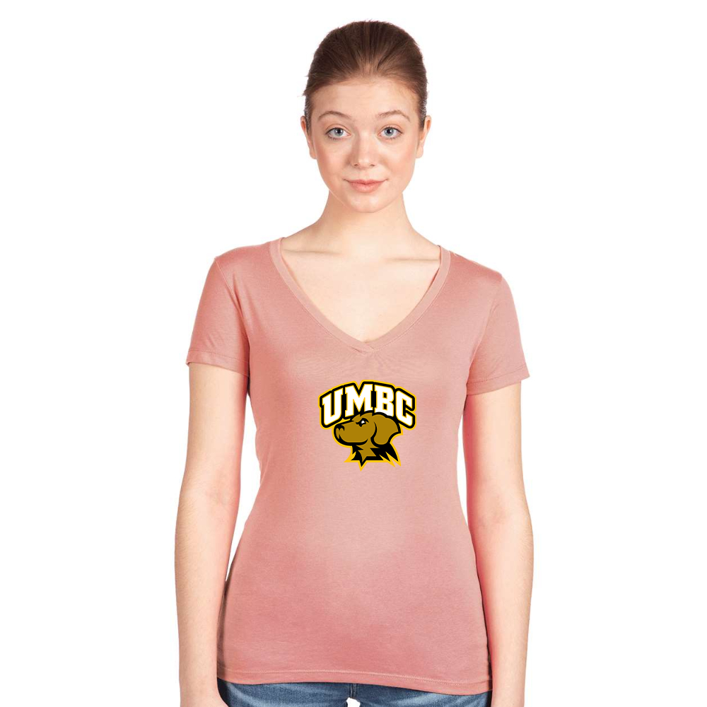 Women's UMBC Retrievers Next Level Ideal V-Neck T-Shirt