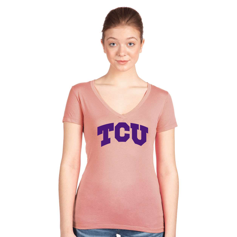 Women's TCU Horned Frogs Next Level Ideal V-Neck T-Shirt