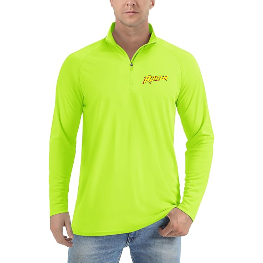 Men's Robin Lightweight Quarter-Zip Athletic Shirt Long Sleeve Performance Wear