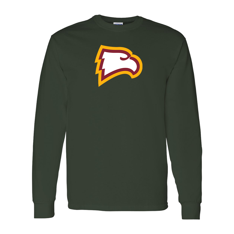 Men's Winthrop Eagles  Gildan Heavy Cotton Long Sleeve T-Shirt