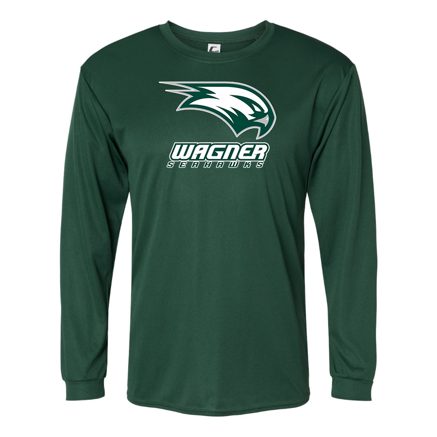 Men's Wagner Seahawks Polyester Long Sleeve T-Shirt