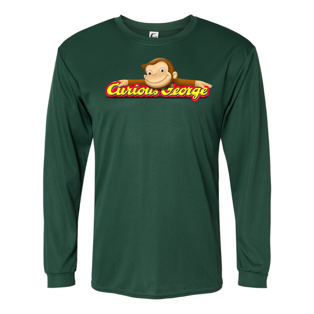 Men's Curious George Performance Long Sleeve T-Shirt