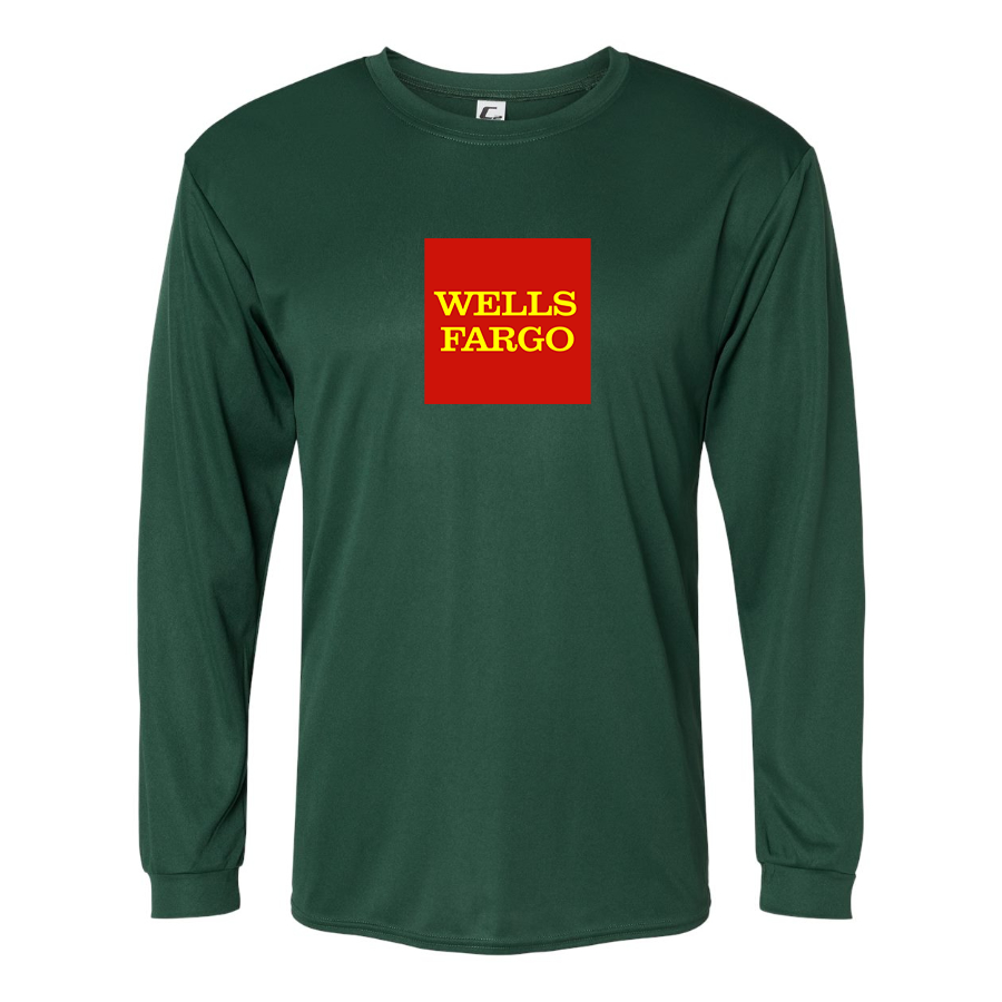 Men's Wells Fargo Polyester Long Sleeve T-Shirt