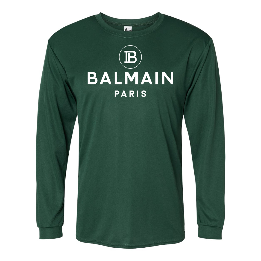 Men's Balmain Paris  Performance Long Sleeve T-Shirt