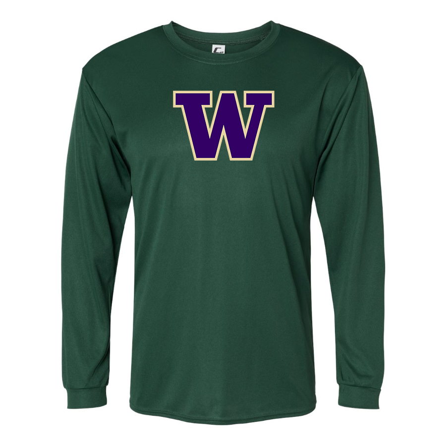 Men's Washington Huskies Polyester Long Sleeve T-Shirt