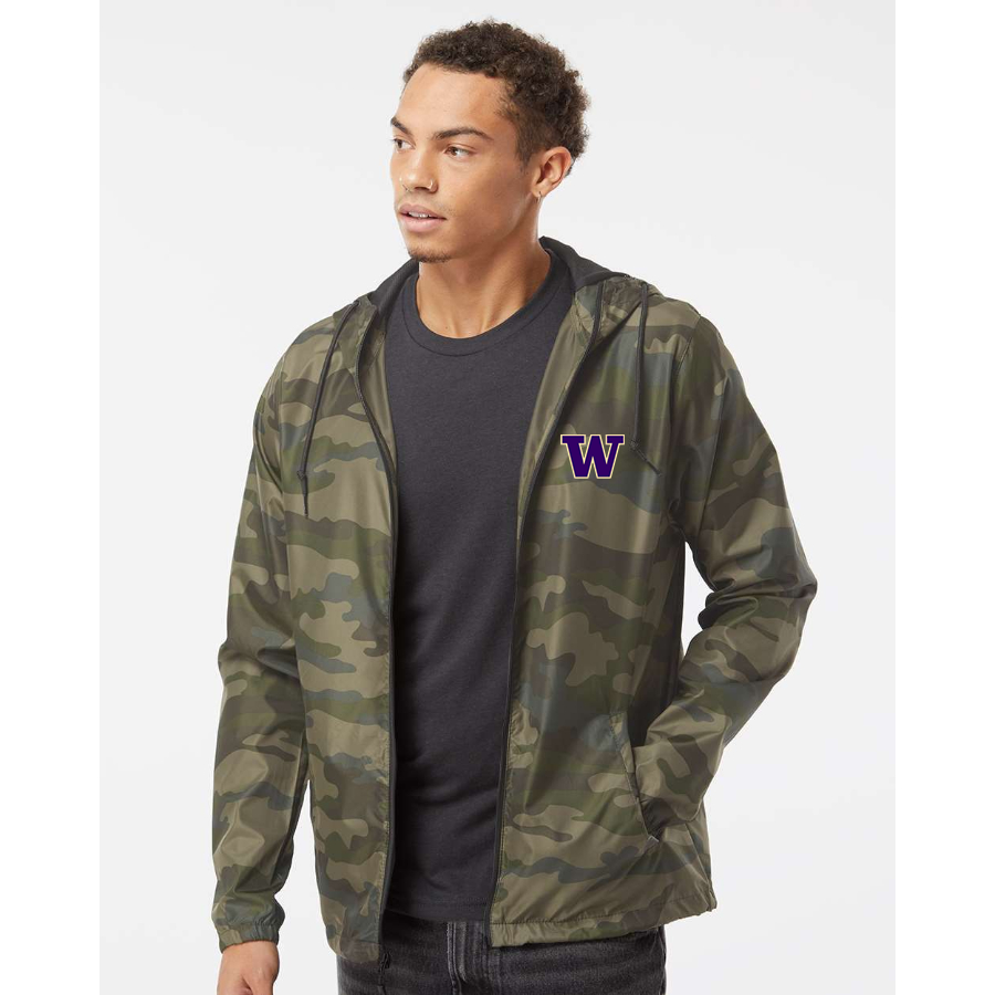 Men's Washington Huskies Independent Trading Co Lightweight Windbreaker Full-Zip Jacket