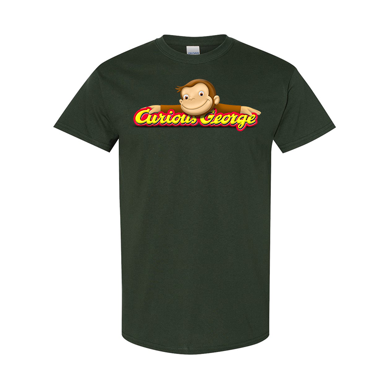 Men's Curious George Gildan Heavy Cotton T-Shirt