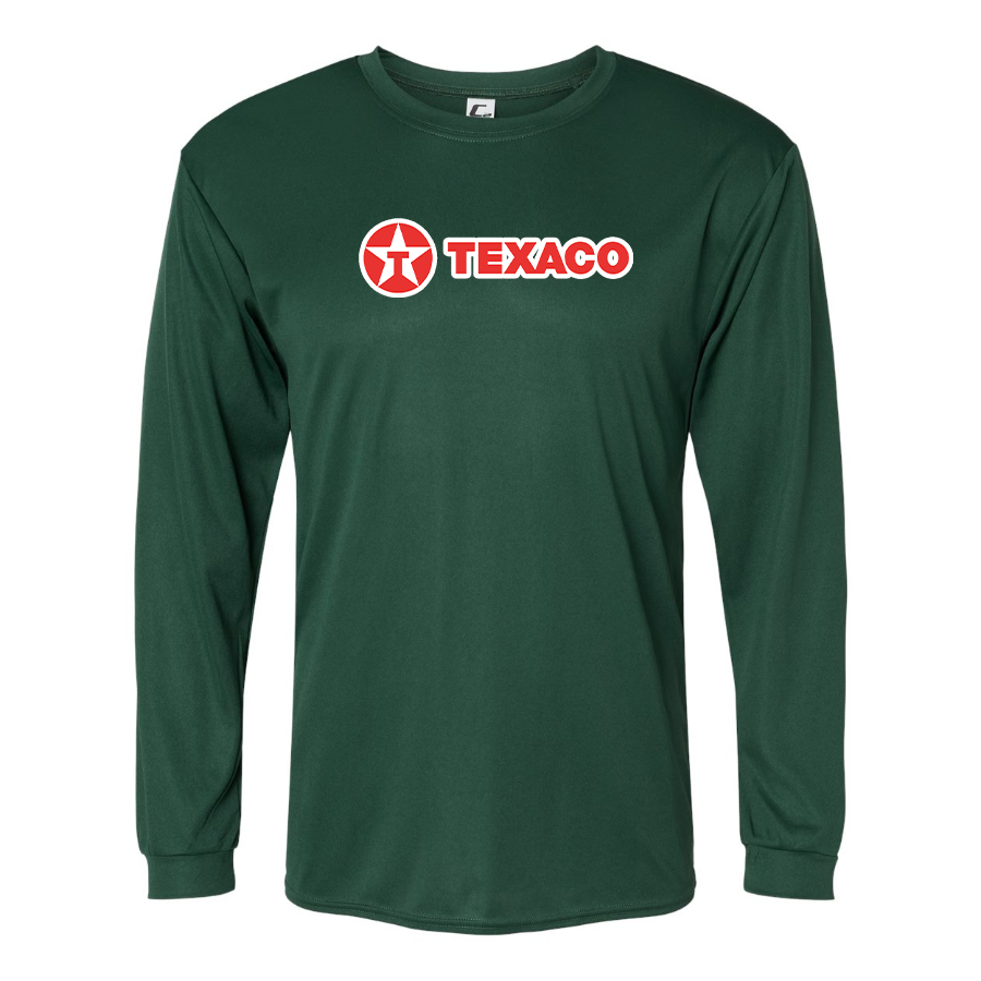 Men's Texaco  Polyester Long Sleeve T-Shirt