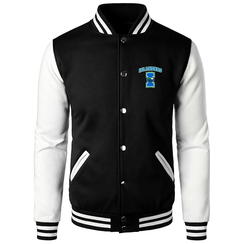 Men’s Texas AM CC Islanders  Varsity Baseball Jacket Cotton Blend Letterman Jackets