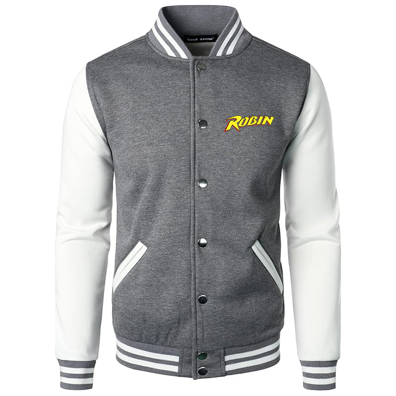 Men’s Robin Varsity Baseball Jacket Cotton Blend Letterman Jackets