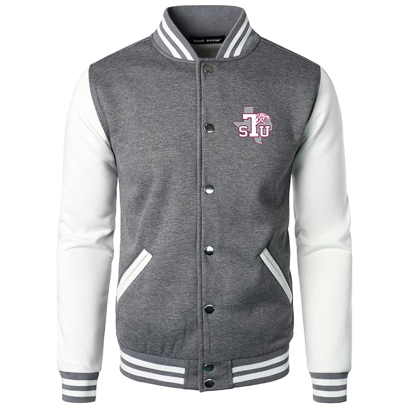 Men’s Texas Southern Tigers Varsity Baseball Jacket Cotton Blend Letterman Jackets