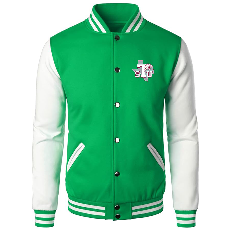 Men’s Texas Southern Tigers Varsity Baseball Jacket Cotton Blend Letterman Jackets