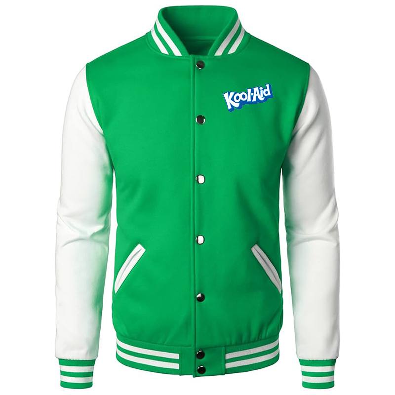 Men’s Kool-Aid Varsity Baseball Jacket Cotton Blend Letterman Jackets