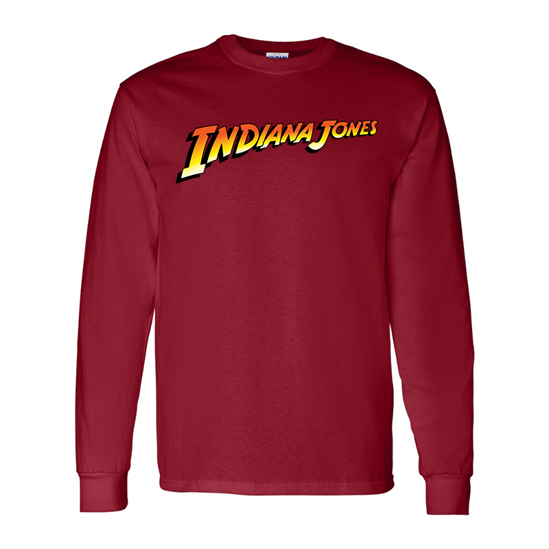 Men's Indiana Jones  Gildan Heavy Cotton Long Sleeve T-Shirt