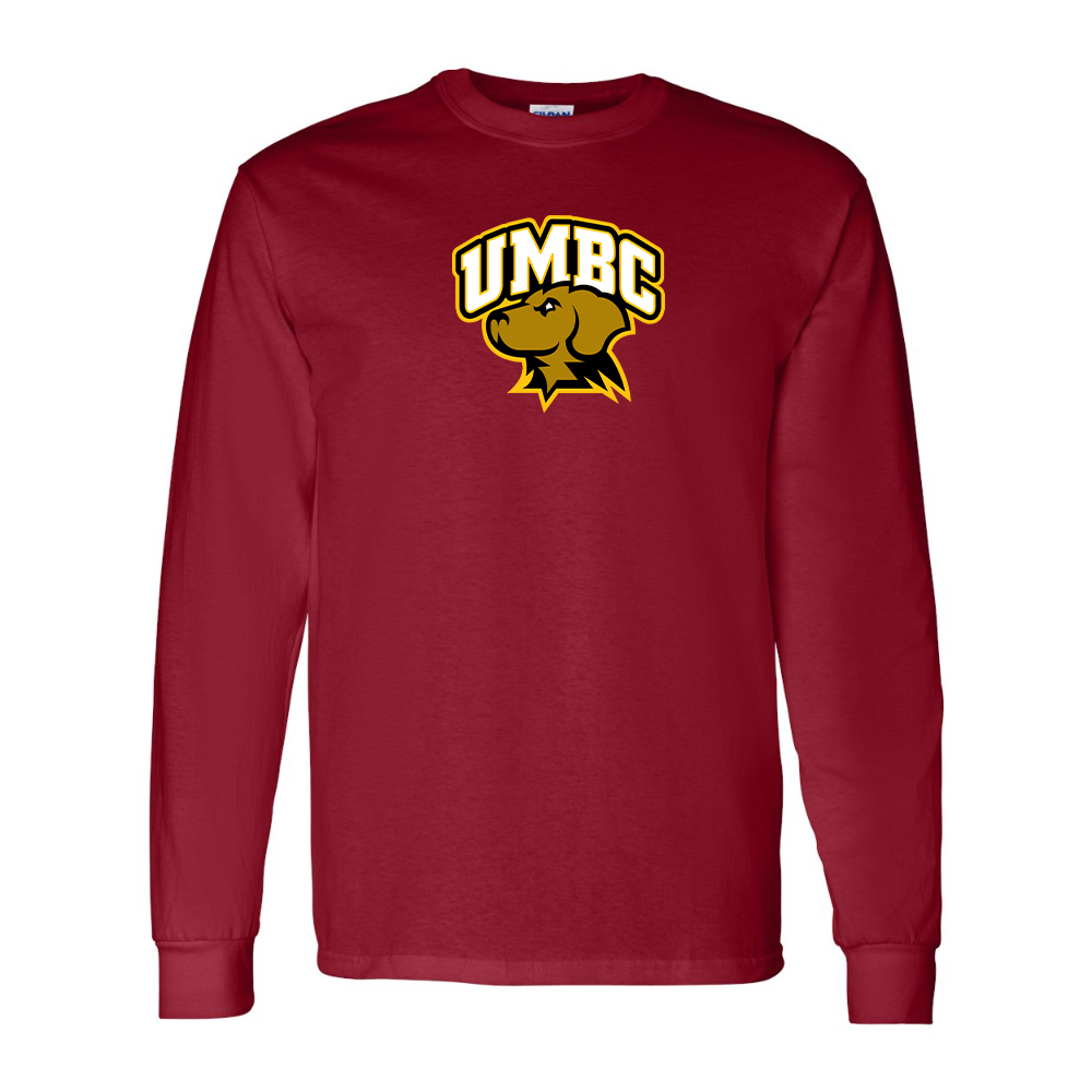 Men's UMBC Retrievers Gildan Heavy Cotton Long Sleeve T-Shirt