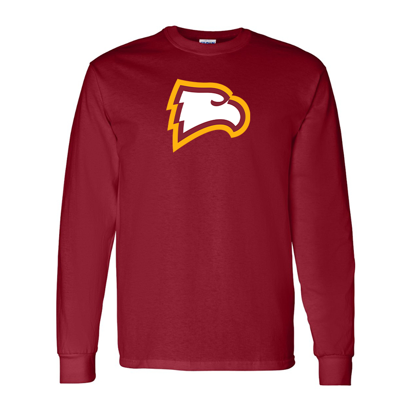 Men's Winthrop Eagles  Gildan Heavy Cotton Long Sleeve T-Shirt