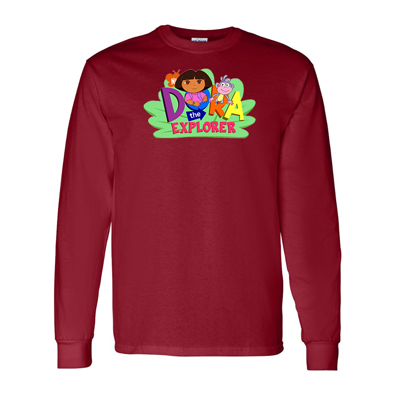 Men's Dora the Explorer Gildan Heavy Cotton Long Sleeve T-Shirt