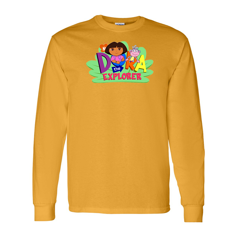 Men's Dora the Explorer Gildan Heavy Cotton Long Sleeve T-Shirt