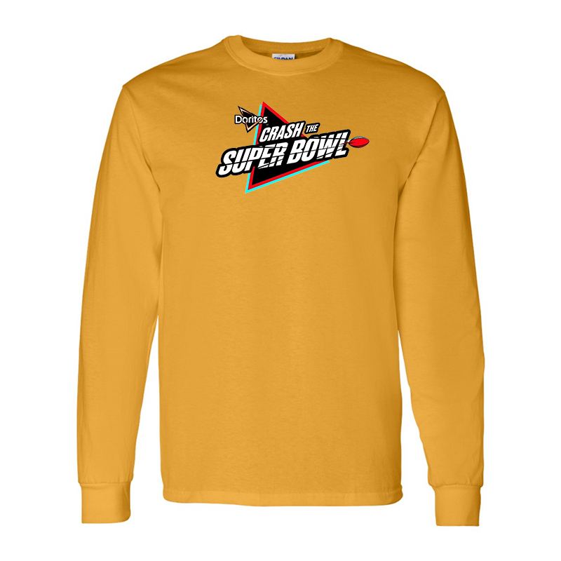 Men's Crash the Super Bowl Gildan Heavy Cotton Long Sleeve T-Shirt