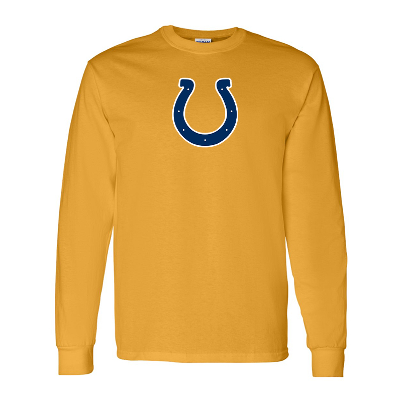 Men's Indianapolis Colts Gildan Heavy Cotton Long Sleeve T-Shirt