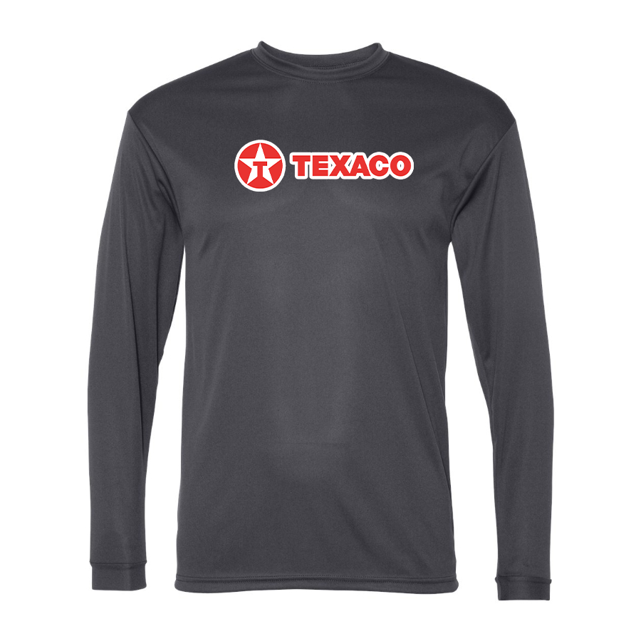 Men's Texaco  Polyester Long Sleeve T-Shirt