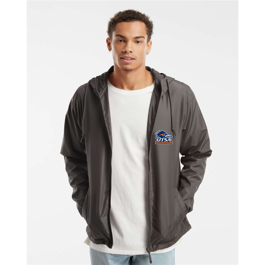 Men's Texas SA Roadrunners Independent Trading Co Lightweight Windbreaker Full-Zip Jacket