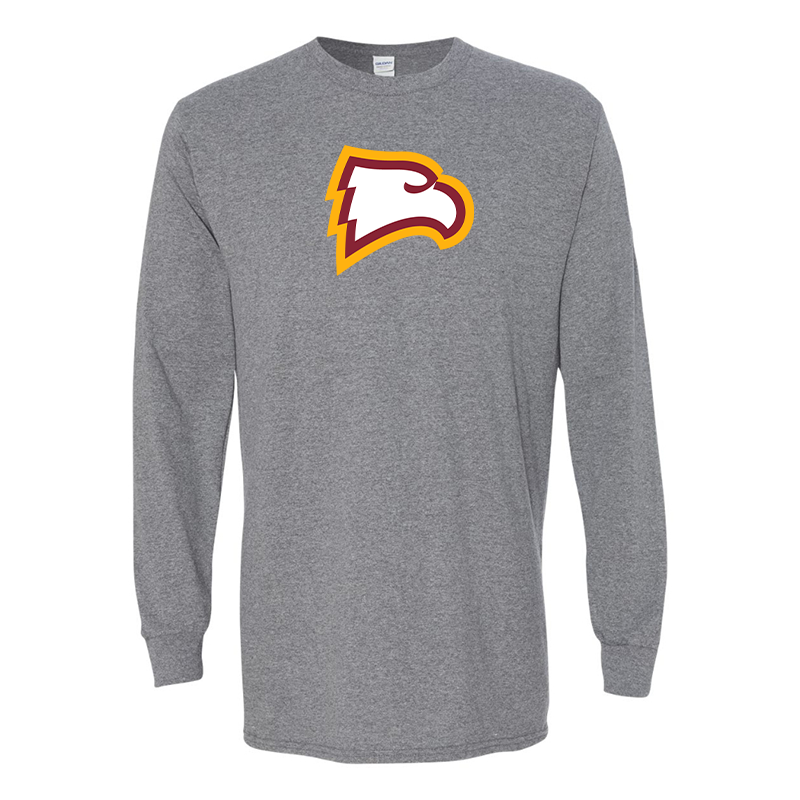 Men's Winthrop Eagles  Gildan Heavy Cotton Long Sleeve T-Shirt