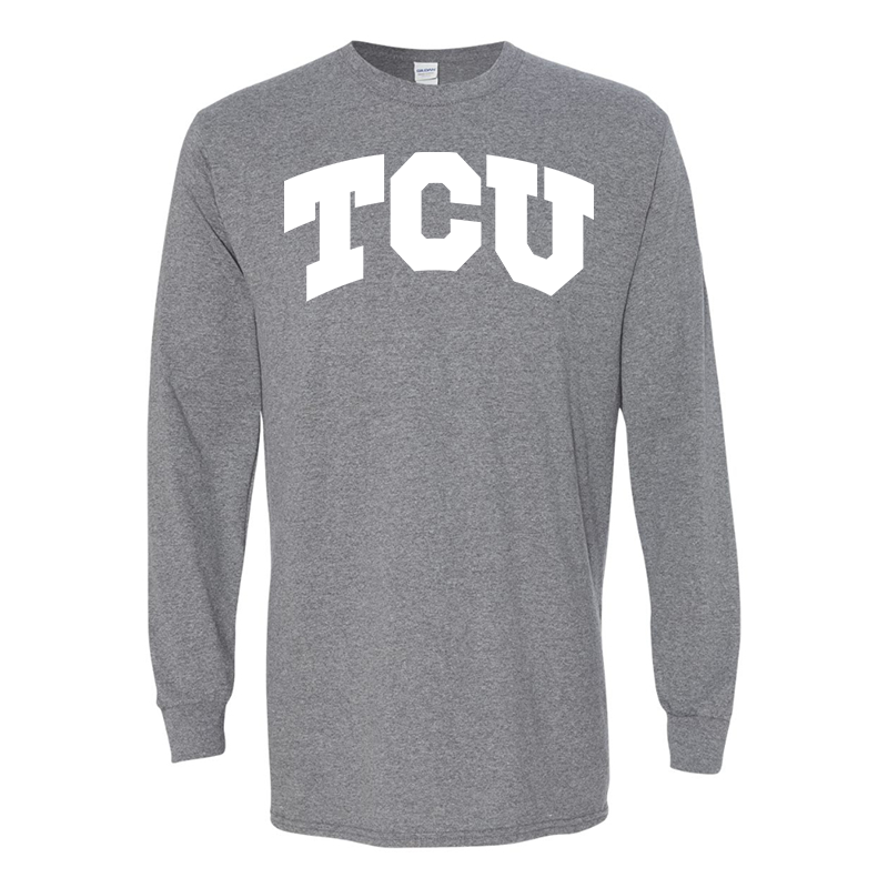 Men's TCU Horned Frogs Gildan Heavy Cotton Long Sleeve T-Shirt