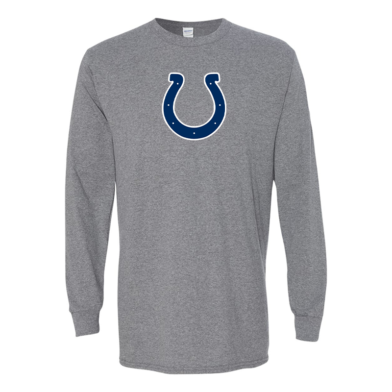 Men's Indianapolis Colts Gildan Heavy Cotton Long Sleeve T-Shirt