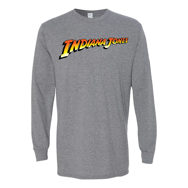 Men's Indiana Jones  Gildan Heavy Cotton Long Sleeve T-Shirt