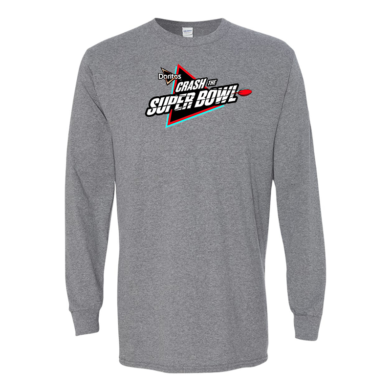 Men's Crash the Super Bowl Gildan Heavy Cotton Long Sleeve T-Shirt