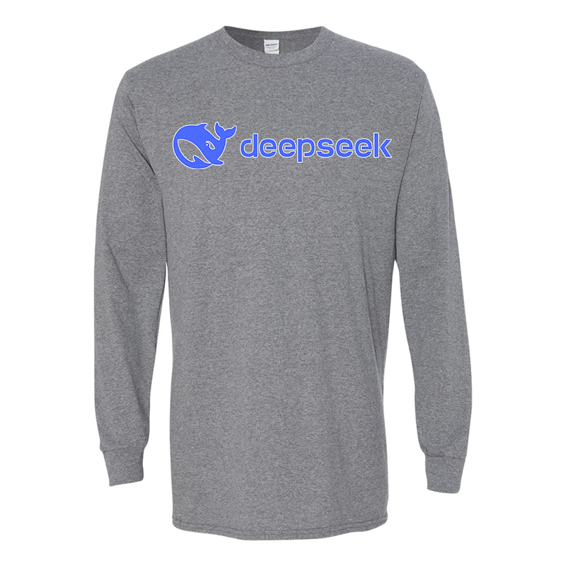 Men's DeepSeek Gildan Heavy Cotton Long Sleeve T-Shirt