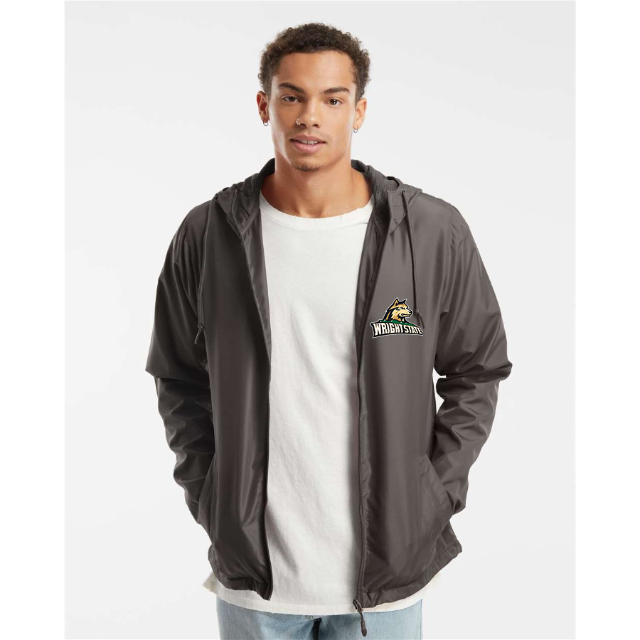 Men's Wright State Raiders Independent Trading Co Lightweight Windbreaker Full-Zip Jacket