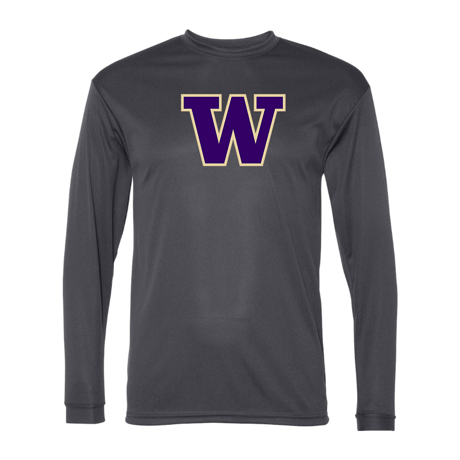 Men's Washington Huskies  Performance Long Sleeve T-Shirt