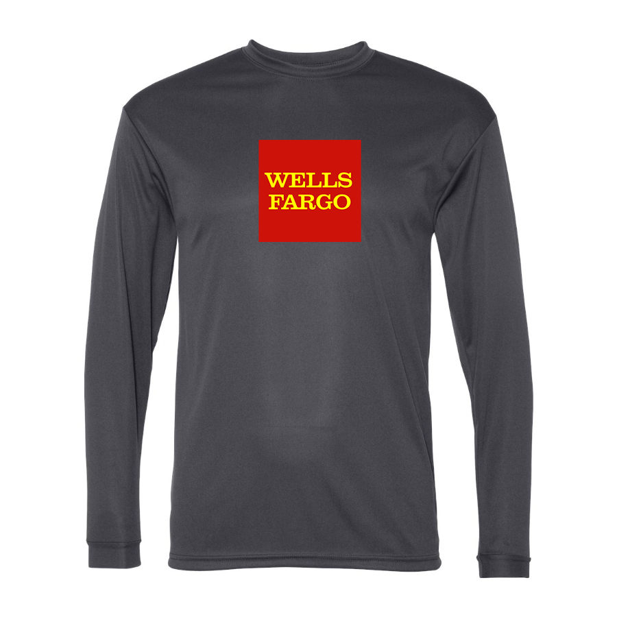 Men's Wells Fargo Polyester Long Sleeve T-Shirt