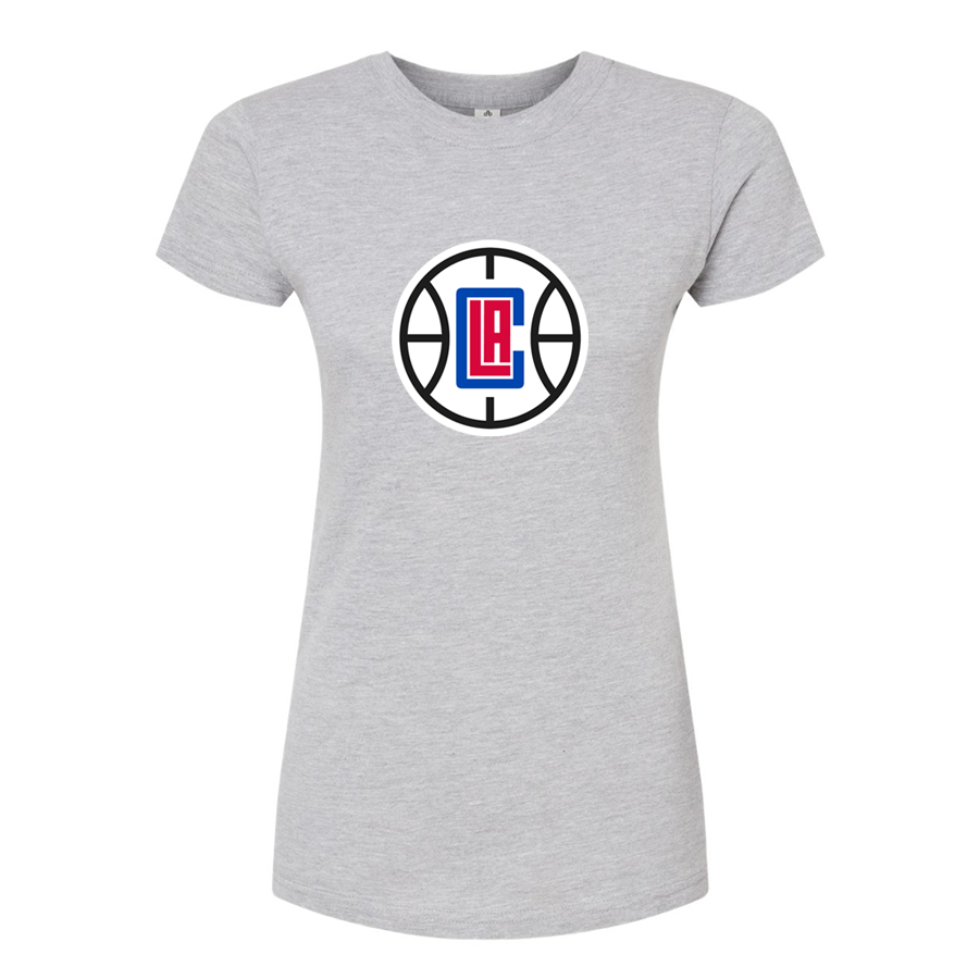 Women's LA Clippers Round Neck T-Shirt