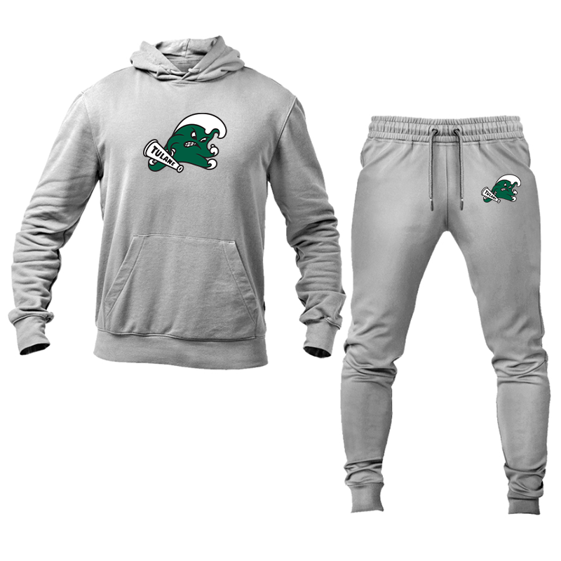 Men's  Tulane Green Wave Hoodie and Joggers Set