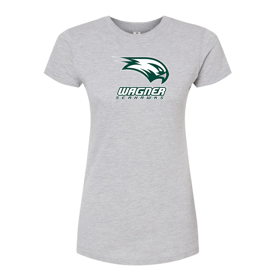 Women's Wagner Seahawks Round Neck T-Shirt